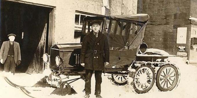 1923 Model Truck Snowmobile would come in handy this winter