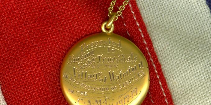 WWI Locket of Appreciation from the Village of Waterford