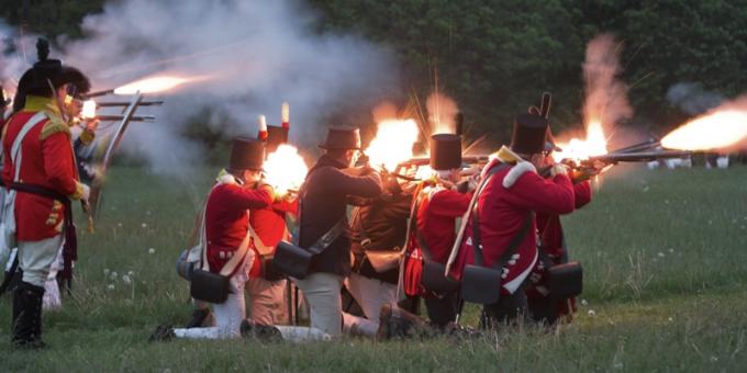 Re-enactment of the Battle of Stoney Creek