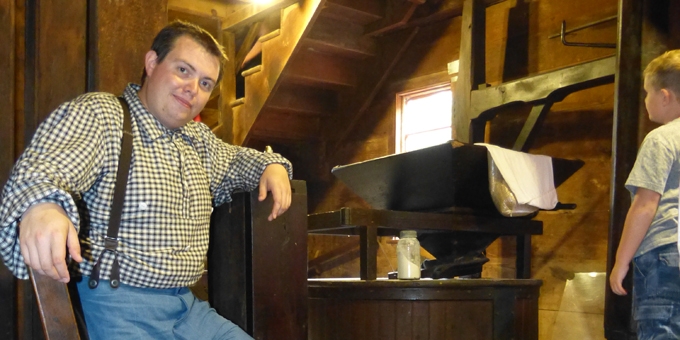 Tour the 1798 Backhouse Grist Mill with the Miller