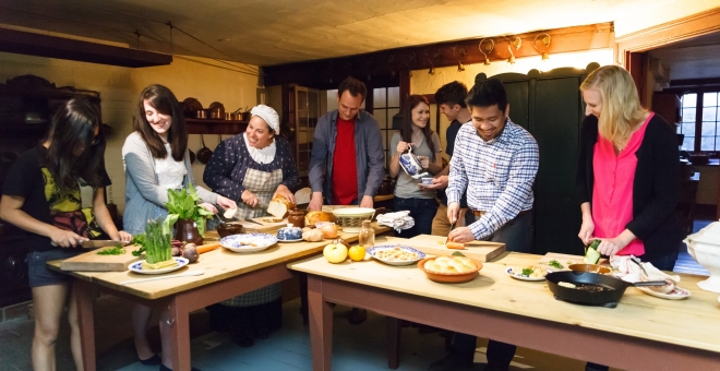 Cooking in Dundurn Castle's historic kitchen