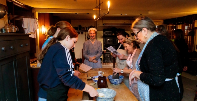 Cooking in Dundurn Castle's historic kitchen