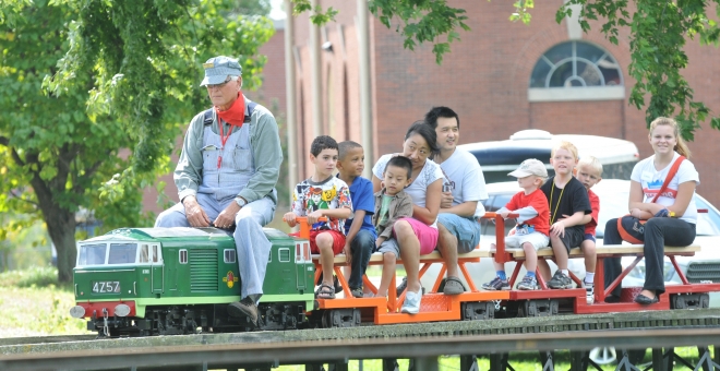 Miniature Steam Train rides at the Hamilton Museum of Steam & Technology
