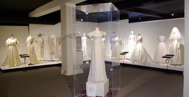 View of Tying the Knot: 200 Years of Wedding Attire