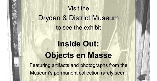 Poster for the exhibit "Inside Out: Objects on Masse"