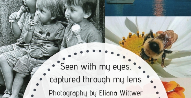 Poster for the exhibit "Seen with my eyes, captured through my lens"