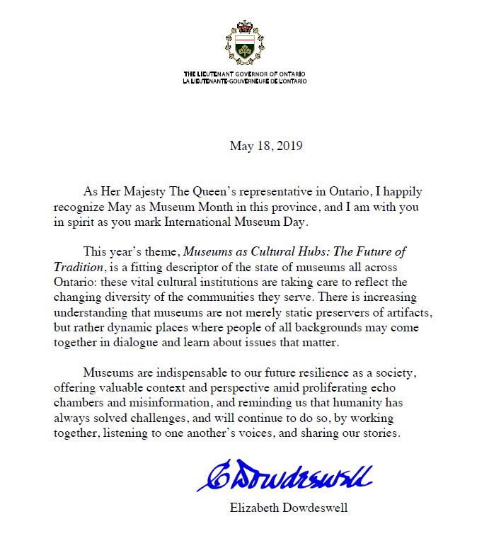 A message from the Lieutenant Governor. Please click on this image to download a PDF that can be read by a screen reader. 