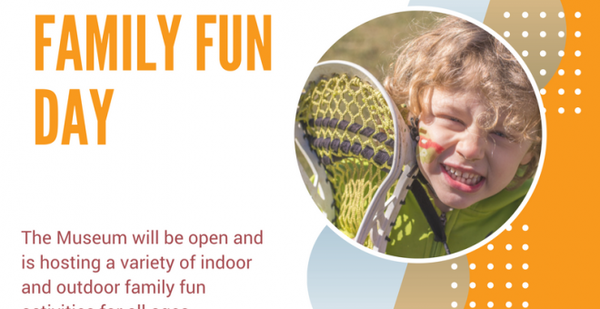 family fun day branded image featuring lacross