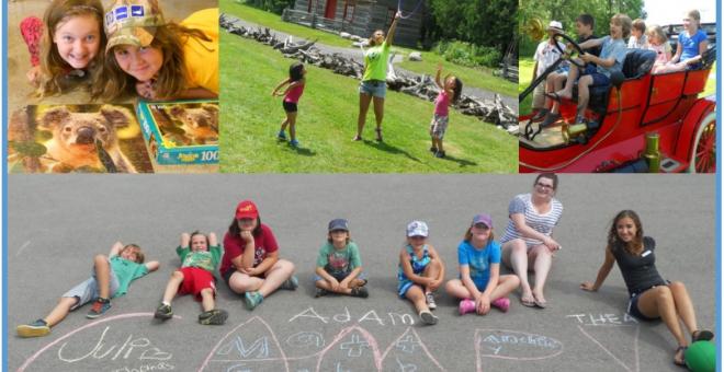collage of camp pictures