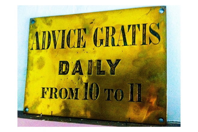 Advice Gratis Sign
